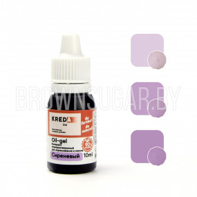 Oil-gel 08 сиреневый, колорант жирорастворимый Kreda  (Россия, 10 гр)