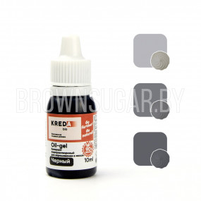 Oil-gel 11 черный, колорант жирорастворимый Kreda  (Россия, 10 гр)