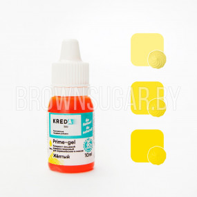 Prime-gel 04 жёлтый,  колорант водорастворимый Kreda  (Россия, 10 гр)