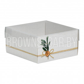 Коробка подарочная с прозрачной крышкой «Эко» (Китай, 120х60х115 мм)