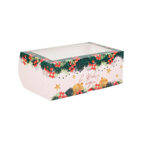 Коробка для капкейков Новогодний подарок (Россия, 25х17х10 см)