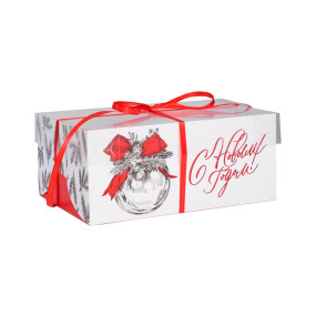 Коробка на 6 капкейков Серебро (Китай, 230х160х100 мм)