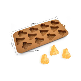 Форма силиконовая Привидение  (Китай, 223х101х15 мм, 12 ячеек, 57 гр.)