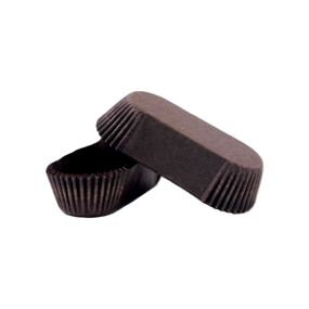 Тарталетка коричневая 76х42х20 мм, 25-30 шт.