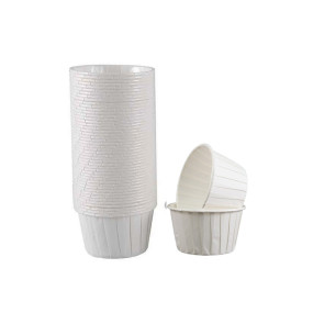 Форма бумажная Маффин Белый (Россия, d50x40 мм, 100 шт)