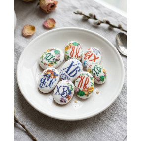 Сахарные медальоны Пасхальные микс ХВ (РФ, 35 х25 мм, 6 шт)