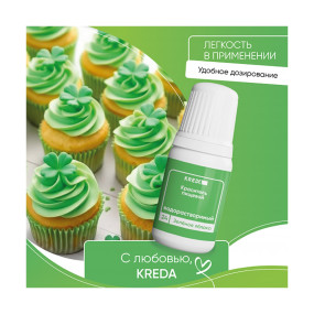 Prime-gel 24 зеленое яблоко, колорант водорастворимый Kreda  (Россия, 10 гр)